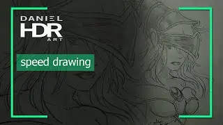 Speed Drawing - Dark Magician Girl [Yu-Gi-Oh!] ❖ Daniel HDR Art