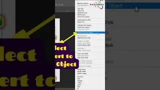How to convert Raster Layer into Smart Object Layer in Photoshop? #convertraster #photoshop #shorts