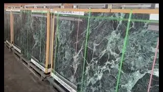 Prada green marble sintered stone porcelain dining table