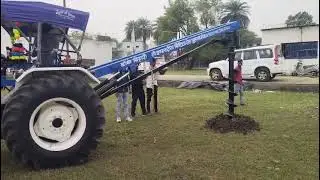 POLE ERECTION MACHINE PILLING