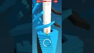 Stack ball highest score max lvl614 gameplay #stackball #viral​ ​#shorts #gaming