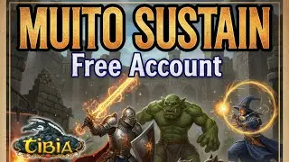 MUITO SUSTAIN: Como caçar sem gastar NADA sendo Free Account! | Tibia