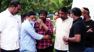Actor Uttej Crying Exclusive Visuals | Uttej Wife Last Rites Latest Visuals | TFPC