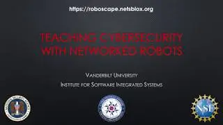 Teaching Cybersecurity with Networked Robots