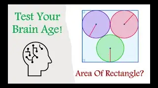 Brain Age Test! Can You Find the Area of This Rectangle? | Geometry Puzzle