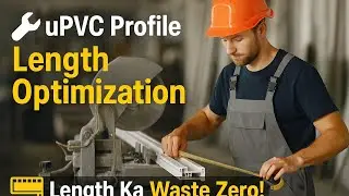 Upvc profile length me kaise pata kare kitna size nikle ga  ek length me ....?