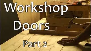 Handmade wooden doors. Making beaded cladding. Workshop build.