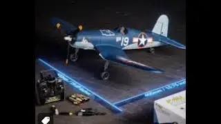 reviewing volantes RC plane F4U CORSAIR parts and peices