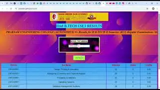 My First Mini Project | Online Results Portal | Web Development | GitHub pages | Sai Sadam | #code