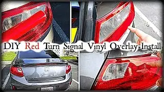 DIY: Red Tailight Turn Signal Vinyl Overlay Instruction -DiycarModz