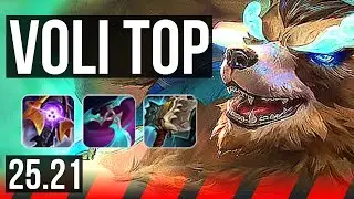 VOLIBEAR vs MORDEKAISER (TOP) | 11 solo kills, 42k DMG, Dominating | EUW Master | 25.21