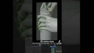 3D anime style #3d #3danimation #b3d #blender #anime #manga #3dartist