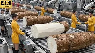 Inside the World&rsquo;s Largest Factory:Giant Cassava Flour Production Process in the United States