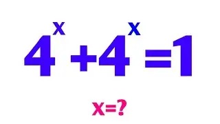 Algebra Unlocked: 4^x+4^x = 1 Made Crystal Clear