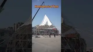 Does it look like a white cake？🎂🕌#tent #stage #wedding #design #structure  #event #behindthescene