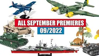 Upcoming COBI premieres in September 2022 - Tanks, planes, battleships