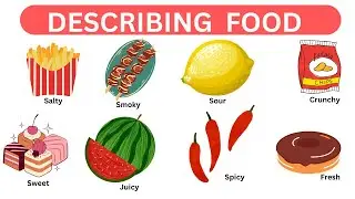 10 Different Food Taste in English For Kids  | Different Adjectives for All Age kids