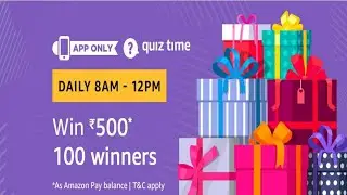Amazon quiz answer today| 28 January 2019 | Win 500* rupees 100 Winners.