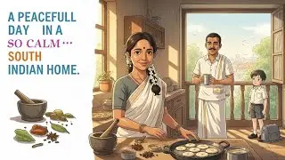“Calm Living in a South Indian City Home | Ghibli-Style ASMR” |@SparkMindStories |#ai 
