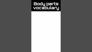 Body parts vocabulary Hindi to English। Learn by DK। #shorts