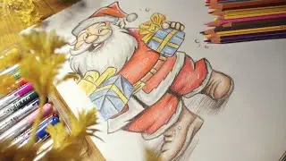 How to Draw Santa Claus Step by Step | Easy Christmas Drawing for Beginners | 