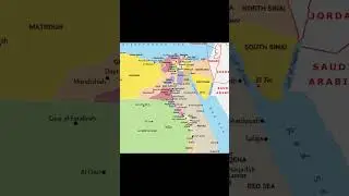 Map of Egypt #map #shortsfeed #egypt #africa #upsc