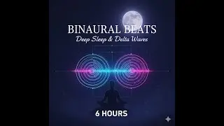 Sleep Well Tonight - Binaural Sleep - 6+ Hours of Dark Screen Sleep Music - Binaural Sounds