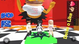 ROBLOX  Sr.hamburguer,. Com meu paipai e minha mamae