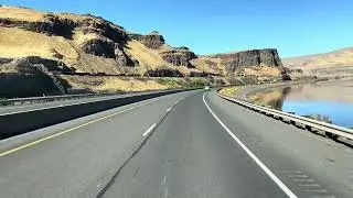 October 2025, Driving in Oregon, Sam Hill Memorial Bridge, Biggs Junction to The Dalles