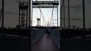 The Longest Suspension Bridge In The Middle East - Meshginshahr - Ardabil - IRAN #Shorts