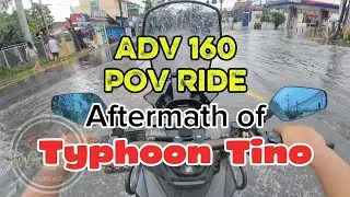 Part 1 Aftermath of Typhoon Tinong | ADV 160 | POV Ride | PURE SOUND | Basak-Marigondon Road