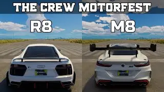 The Crew Motorfest - Audi R8 V10 Plus vs BMW M8 Comp&eacute;tition - Drag Race