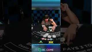 $40,000 BLACKJACK WIN!  #clips #shorts #bcgame #blackjack