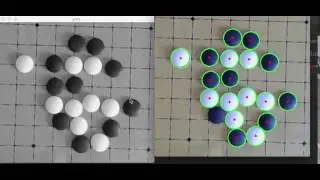 opencv HoughCircles detect weiqi Go chess animation