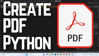 How to Create a PDF With Python