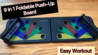9 in 1 Foldable Push Up Board | 100 Push-Ups Daily | Easy Workout