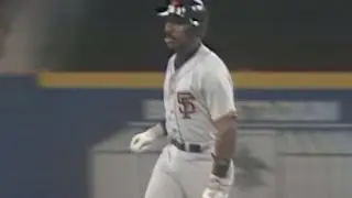 1987 NLCS Gm1: Leonard connects for a solo homer