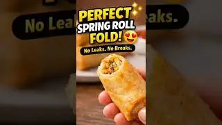 Iftar Special: No-Fail Spring Roll Folding Technique! 🌯✨#food #ramadanprep #ramadan#ramzan #recipe