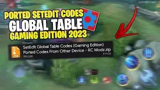 SetEdit Codes Gaming Edition | Global Tables Codes | Ported Codes High End Device - RC Modz