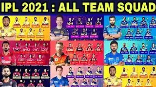 IPL 2021 : All Team Squad || All Teams Full Squad Players List 2021 || All Teams Full Squad 2021