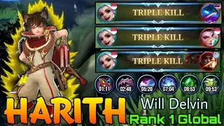 Wayfarer Harith 9 MINs Full Build - Top 1 Global Harith by Will Delvin - Mobile Legends