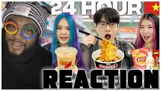 KREW Only Eats Vietnamese Convenience Store Food for 24 Hours! | REACTION 