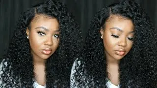 GLUELESS 180% Density Human Hair Curly Lace Front Wig Feat. Westkiss