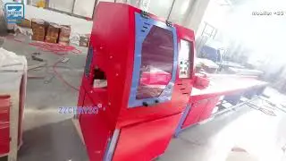 Woodworking Used Automatic Circular Cut-off Saw Machine For Making Wood Pallet Block Timber Pier USA