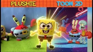 SpongeBob Plushie vs Toon 2D | SpongeBob Animation | Episode 32