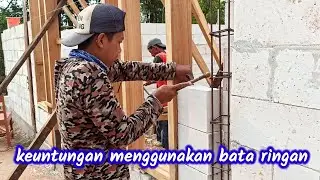 Pasang bata ringan mudah dan cepat hemat biaya