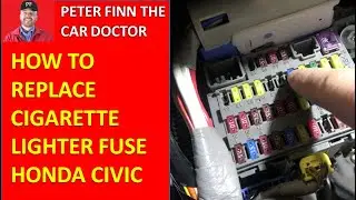 How to replace Cigarette Lighter Fuse 1.8 Honda Civic. Years 2006 to 2016