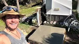 DIY concrete slab 