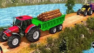 #TRACTOR CARGO TRANSPORT BUSINESS# VILLAGE TRACTOR DRIVING SIMULATOR 