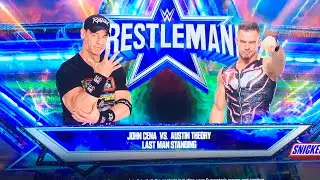 John Cena vs Austin Theory - wrestlemania smackdown - 2K23